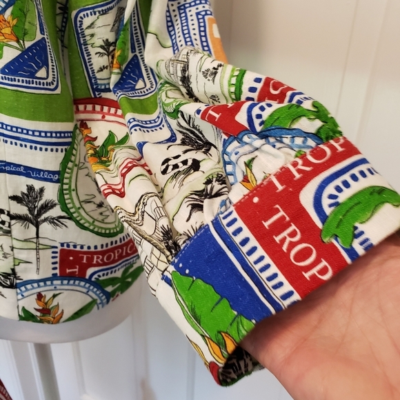 NWT Joie Linen Blend Top Size Large, Fun, Resort Wear - Picture 5 of 11